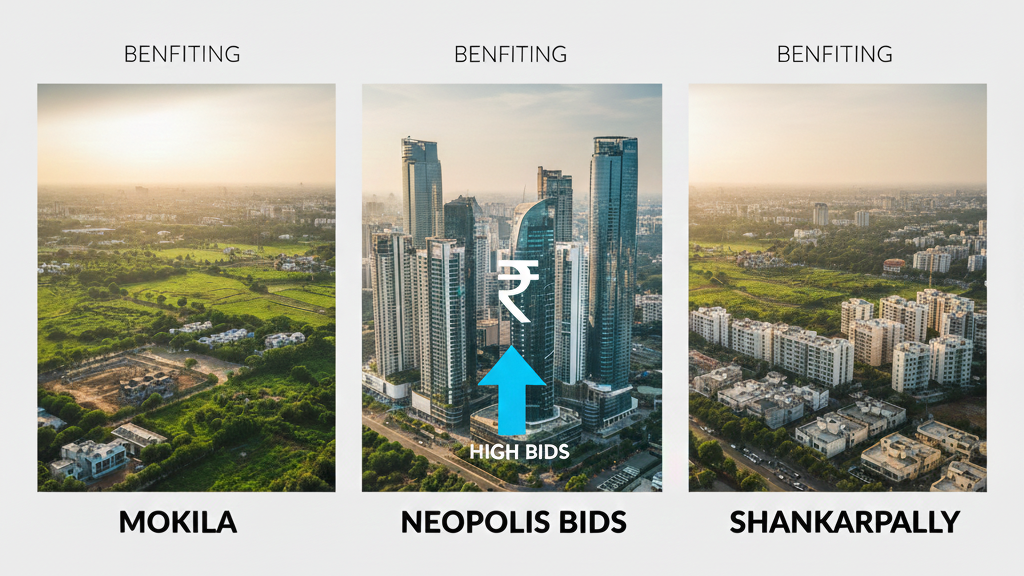 West Corridor Price Ripple: Mokila and Shankarpally Set to Benefit from Neopolis Bids