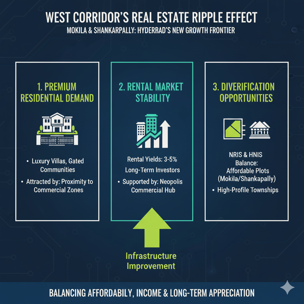 West Corridor Price Ripple: Mokila and Shankarpally Set to Benefit from Neopolis Bids