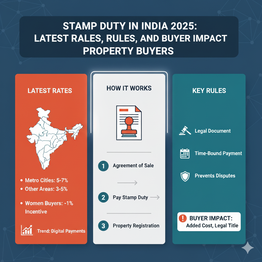 Stamp Duty in India 2025: Latest Rates, Rules, and How It Affects Property Buyers
