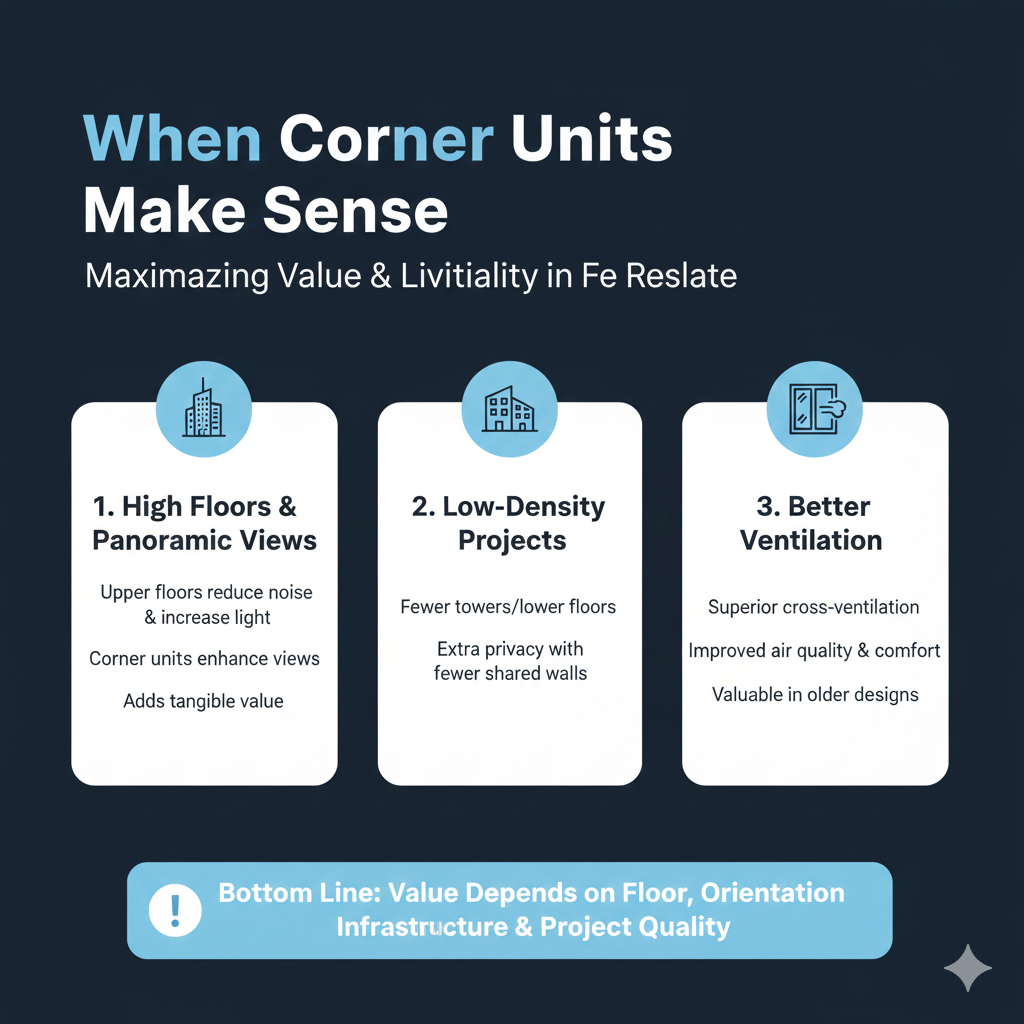 Why Corner Flats Are Not Always the Best Investment