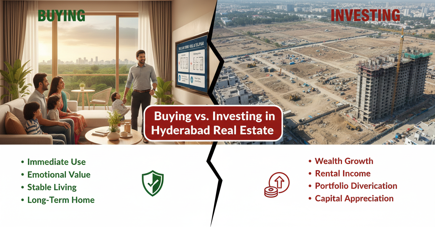 Buying vs Investing in Hyderabad Real Estate: What Makes Sense in 2025