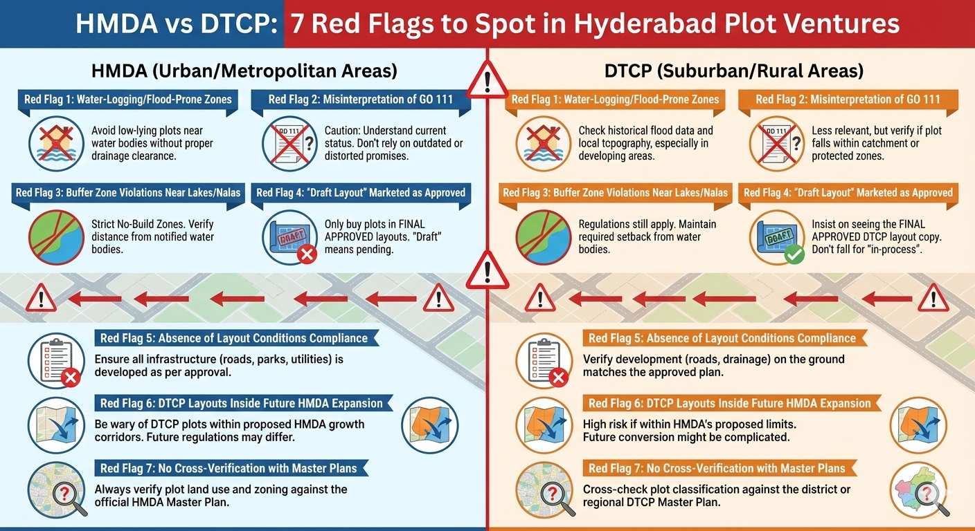 HMDA vs DTCP: 7 Red Flags to Spot in Hyderabad Plot Ventures