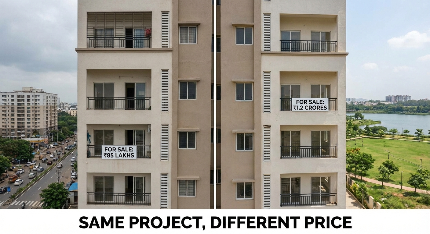Why Two Identical Flats in the Same Project Sell at Different Prices
