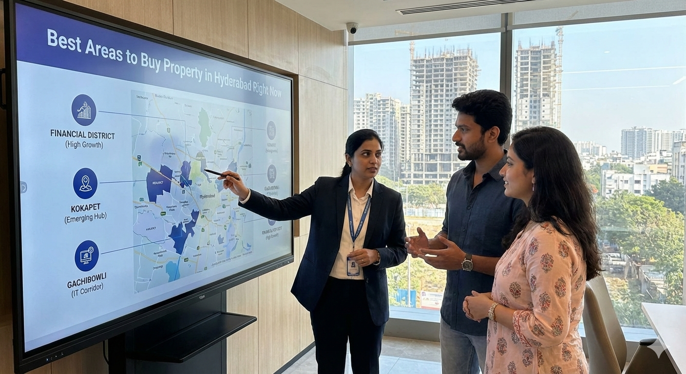 Best Areas to Buy Property in Hyderabad Right Now (Data‑Backed View)
