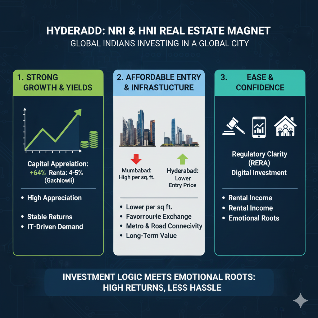 NRI & HNI Investment Shift: Why Hyderabad Is Emerging as a Preferred Destination