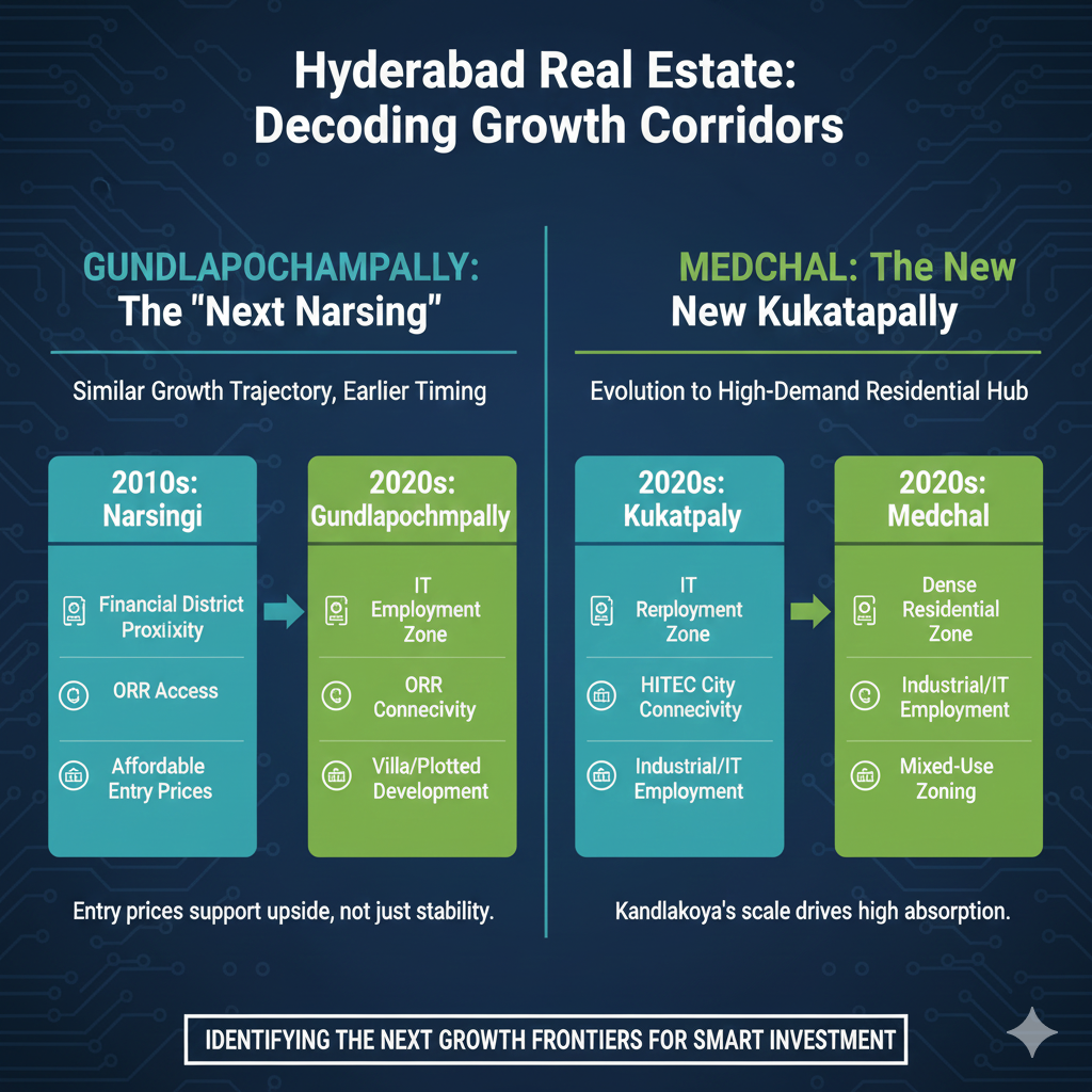 The Gateway IT Hub Effect: Why Gundlapochampally & Medchal Win