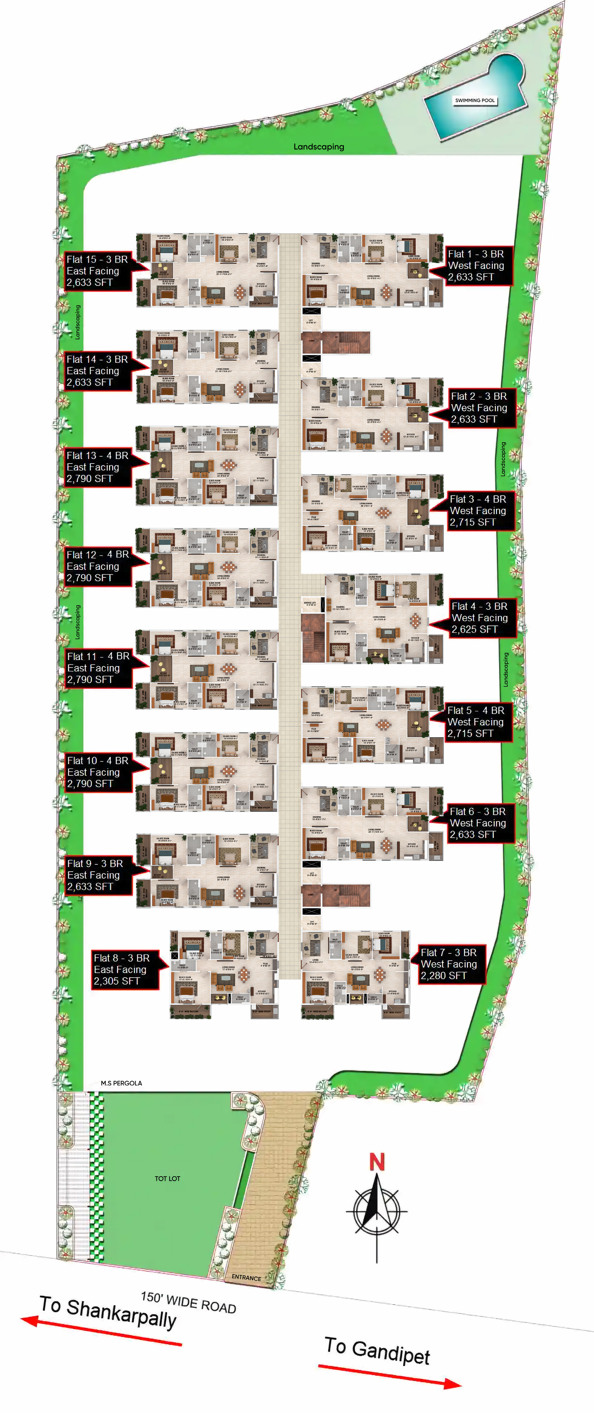 Fortuna Towers at Mokila — Mokila, Hyderabad