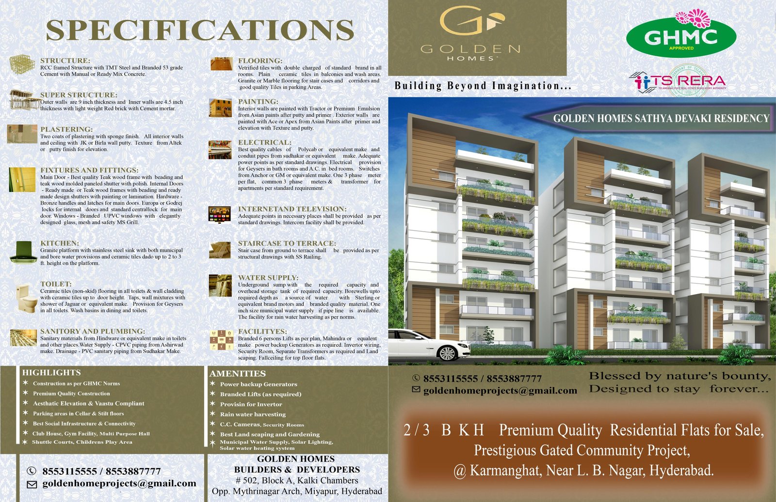 Golden Homes Sathya Devaki Residency — LB Nagar, Hyderabad