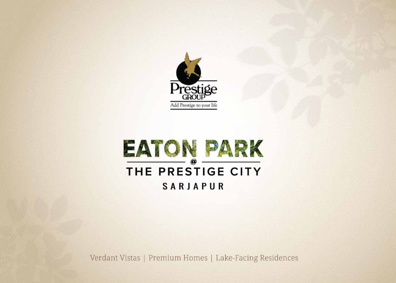 EATON PARK @ THE PRESTIGE CITY — Sarjapur Road