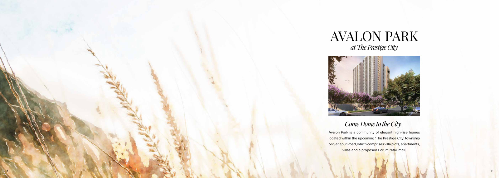 THE PRESTIGE CITY - AVALON PARK — Sarjapur