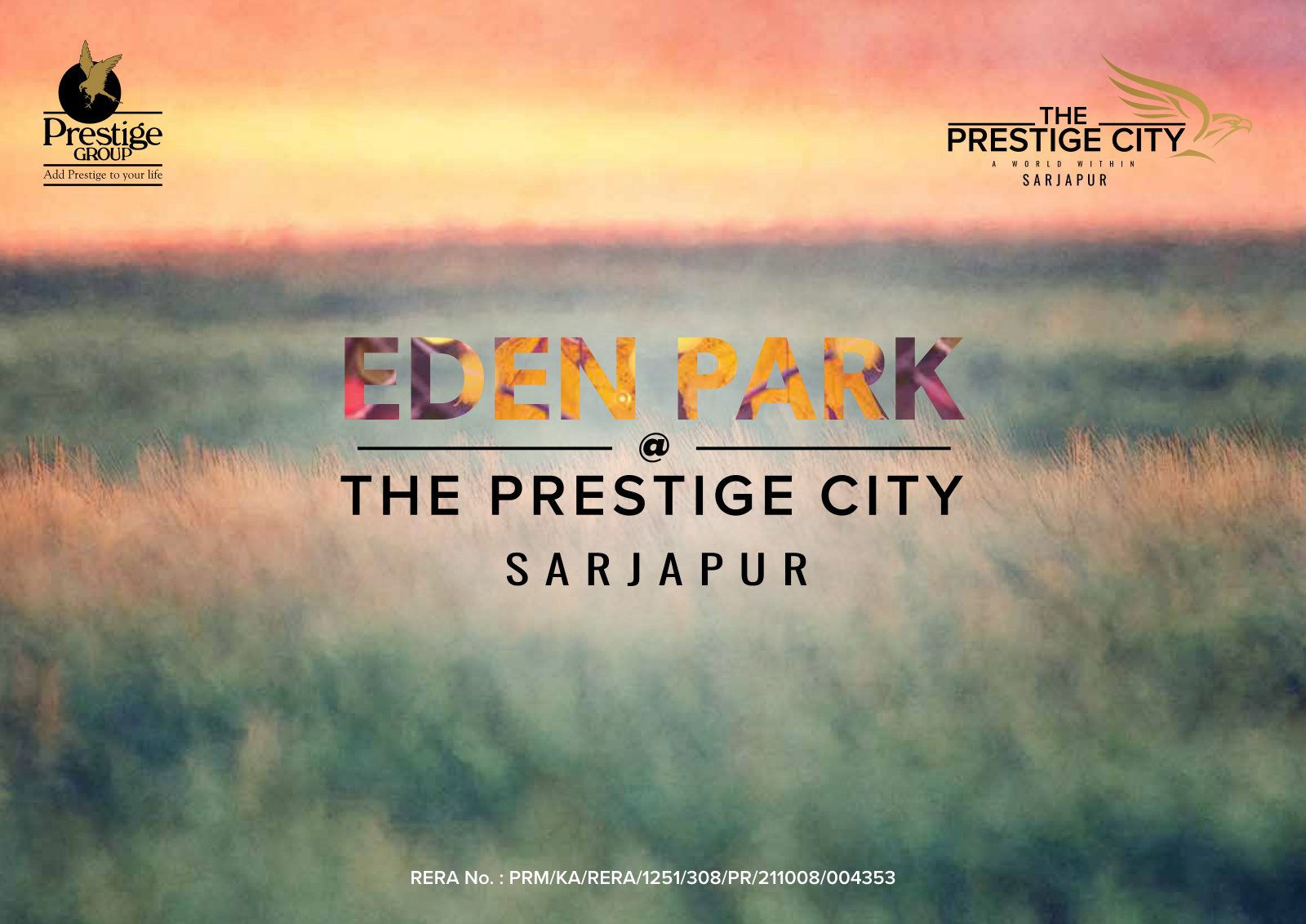 Eden Park @ The Prestige City — Sarjapur Road, Bangalore — photo 1