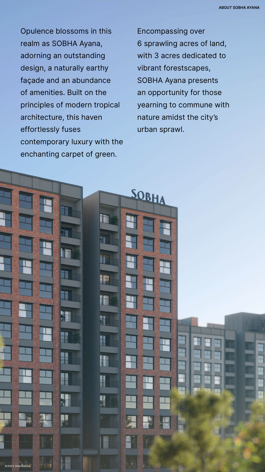 SOBHA CRYSTAL MEADOWS PHASE 5 WING 16 TO 22 — Varthur