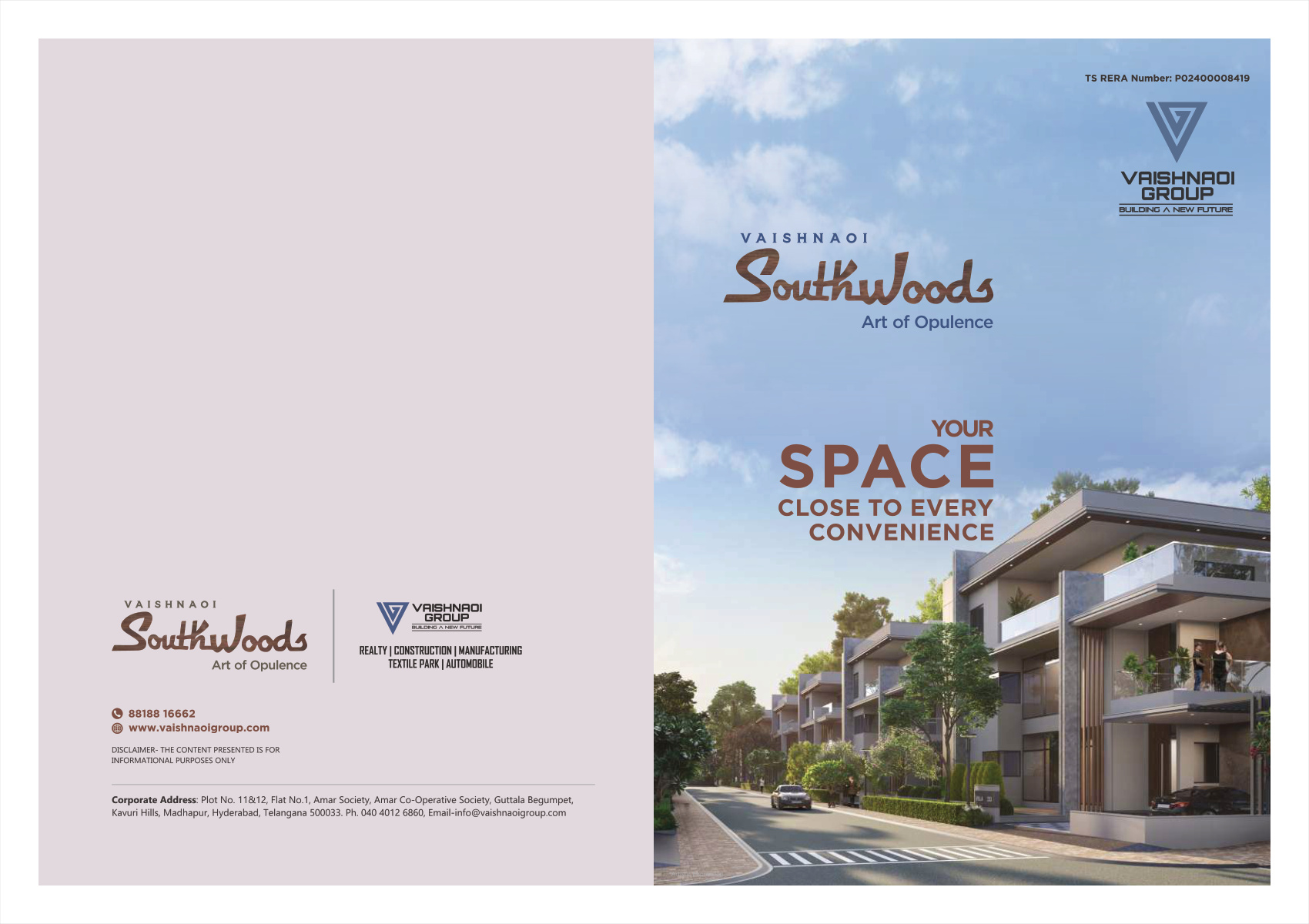 Vaishnaoi SouthWoods in Shamshabad, Hyderabad