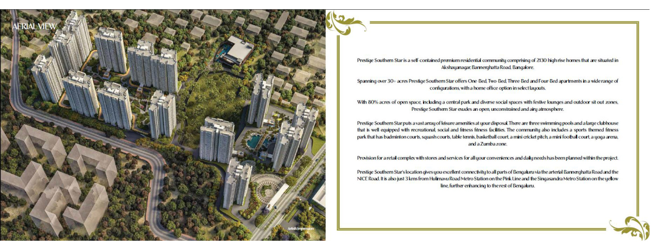 PRESTIGE SOUTHERN STAR in Begur, Bangalore