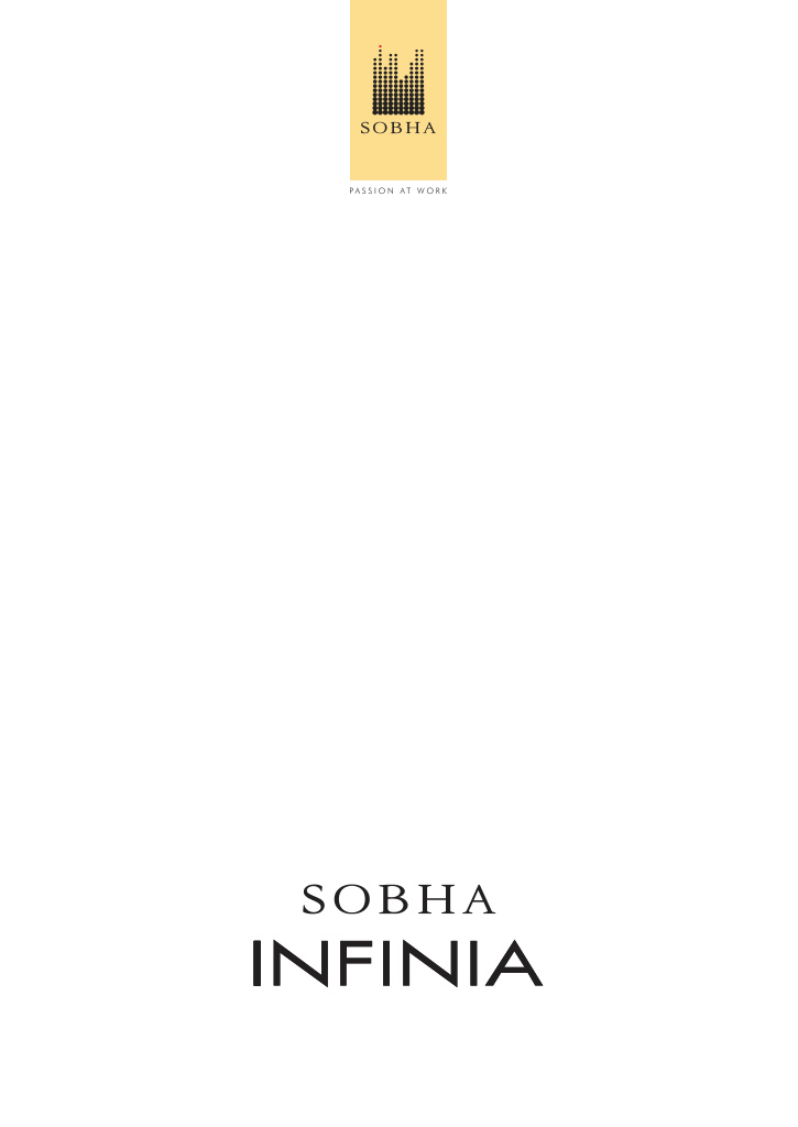 SOBHA INFINIA PHASE 2B BLOCK 4 W1 AND BLOCK 3 W2, Agara, Bangalore