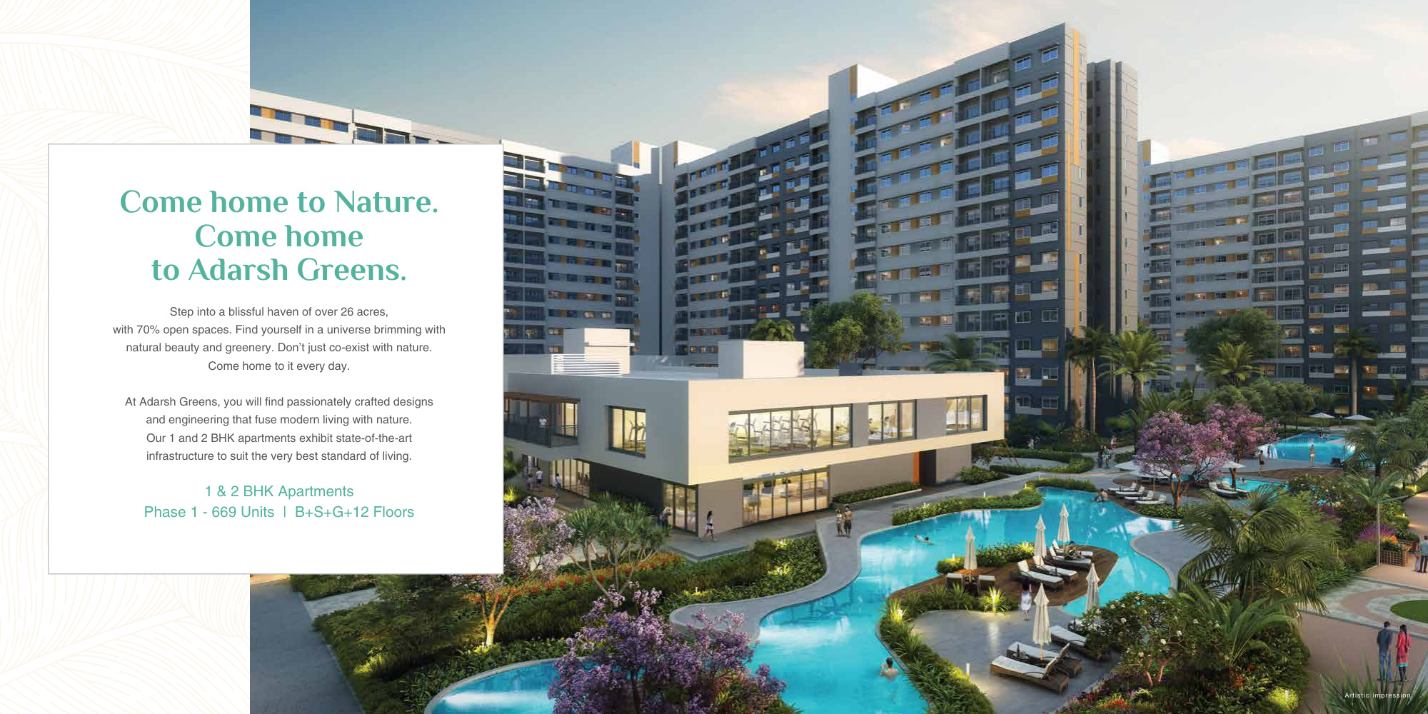 ADARSH GREENS PHASE 2 in Kogilu, Bangalore